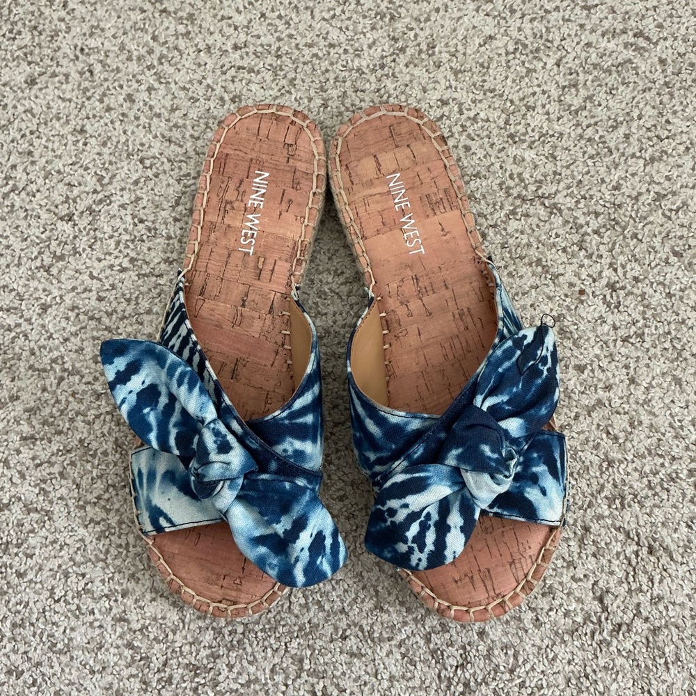 Nine West Blue Espadrille Sandals